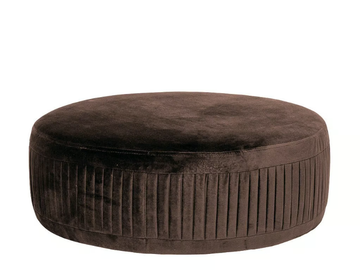 Round pouf bed - Upholstered round fabric pouf bed by CASA +39 - view 3